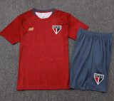 25-26 Sao Paulo Red Training Short Suit #D25129