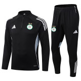 25-26 Algeria Black Half Pull Tracksuit (半拉链)
