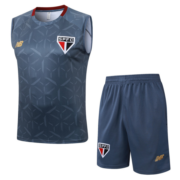 25-26 Sao Paulo Grey Tank top and shorts suit #D25130