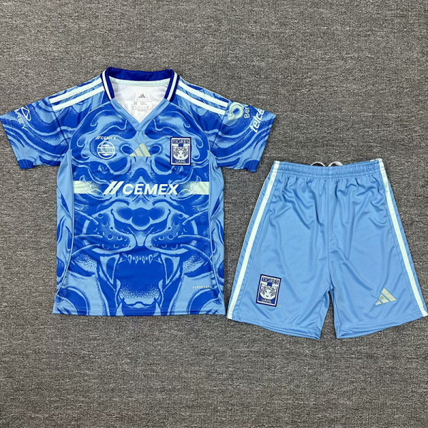 25-26 Tigres UANL Away Kids Soccer Jersey