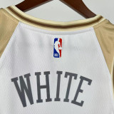 24-25 BULLS WHITE #0 White City Edition Top Quality Hot Pressing NBA Jersey