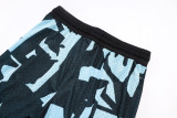 C2501 Jordan Black blue Casual Short Pants #破冰斑蓝