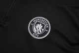 25-26 Man City Black Half Pull Tracksuit (半拉链)