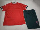 25-26 Portugal Home Kids Soccer Jersey #PM