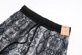 C2448 Jordan Black Casual Short Pants #蛇纹迷彩