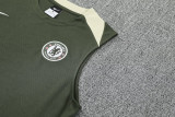 25-26 CHE Army green Tank top and shorts suit