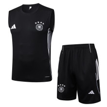 25-26 Germany Black Tank top and shorts suit #D25165