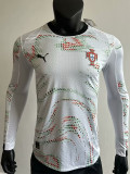 25-26 Portugal Away Long Sleeve Player Version Soccer Jersey (长袖球员)
