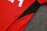 25-26 LIV Red Kids Half Pull Tracksuit #E2534(童装)(半拉链)