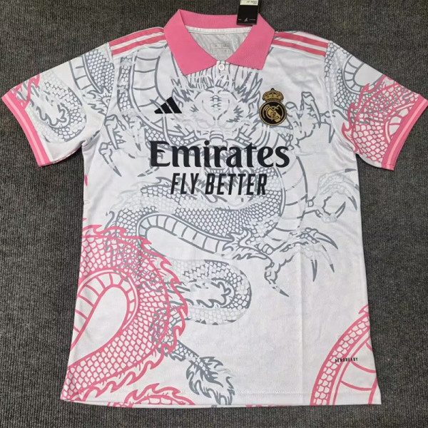 25-26 RMA Pink White Polo Short Sleeve (龙)