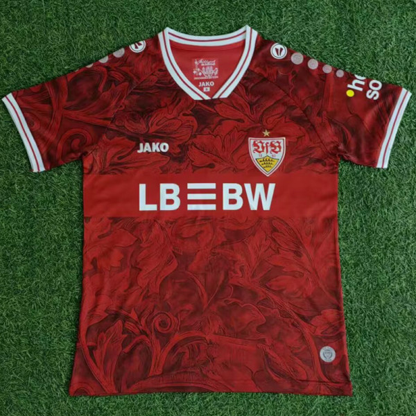 25-26 Stuttgart Away Fans Soccer Jersey