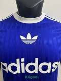 2025 AD Casual Blue Player Version Training shirts (三叶草)
