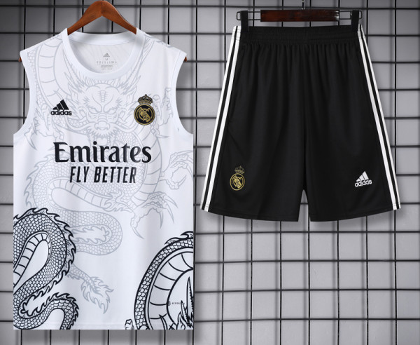 24-25 RMA White Tank top and shorts suit #龙