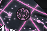 25-26 PSG Jordan Black Purple Kids Half Pull Tracksuit #E25121(童装)(半拉链)