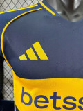 25-26 Boca Juniors Home Long Sleeve Player Version Soccer Jersey (长袖球员)