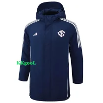 24-25 Internacional Royal Blue Hooded Windbreaker Fabric Cotton Coat #G195