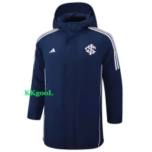 24-25 Internacional Royal Blue Hooded Windbreaker Fabric Cotton Coat #G195