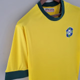1970 Brazil  Home Retro Soccer Jersey