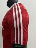 2025 AD Casual Red Player Version Training shirts (三叶草)