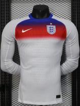 25-26 England Home Long Sleeve Player Version Soccer Jersey (长袖球员)