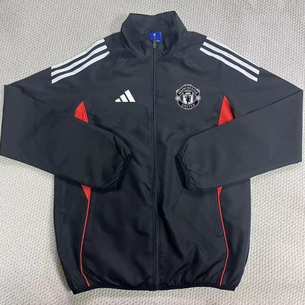 25-26 Man Utd Black Windbreaker