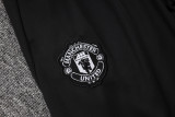 25-26 Man Utd Grey purple Polo Tracksuit #C2537