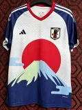 24-25 Japan White Blue Special Edition Fans Soccer Jersey (红太阳富士山)
