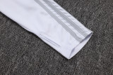25-26 RMA White grey Half Pull Tracksuit #B2555(半拉链)