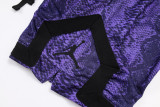 C2510 Jordan Purple Casual Short Pants #蛇纹紫