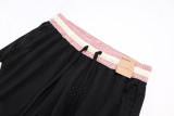 A2501 Jordan Black Pink Casual Short Pants #黑粉色