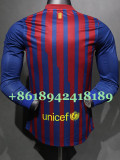2011-2012 BAR Home Player Version 长袖球员 Long Sleeve Retro Soccer Jersey