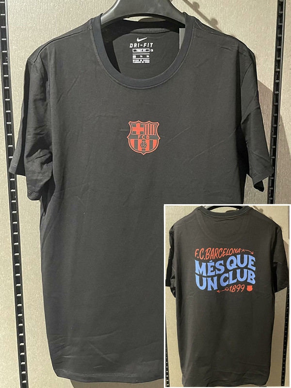 25-26 BAR Black High Quality Casual T-Shirt #圆领红标
