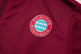 25-26 Bayern Jujube red Jacket Tracksuit #A2506