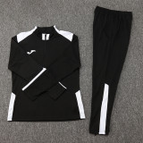2025 JOM Black Half Pull Tracksuit (半拉链)