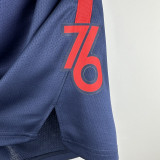 23-24 76ERS Royal Blue City Edition Top Quality NBA Pants