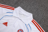 25-26 Bayern White Polo Tracksuit #C2555