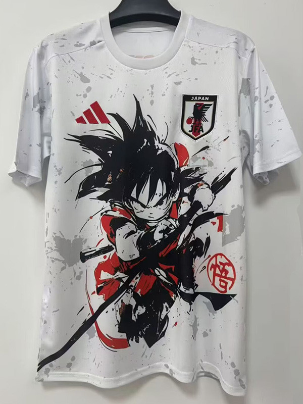 25-26 Japan White Special Edition Fans Soccer Jersey (小悟空)