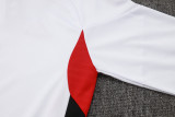 25-26 Bayern White Kids Half Pull Tracksuit #E2542(童装)(半拉链)