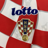 1998 Croatia Home Retro Soccer Jersey