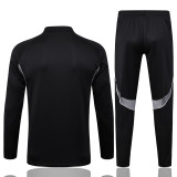25-26 Argentina Black Kids Half Pull Tracksuit #E25130(童装)(半拉链)