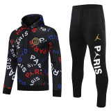 25-26 PSG Black Hoodie Tracksuit (卫衣套装)