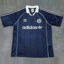 2025 Ad Three Stripes Classic Edition Blue Polo Short Sleeve (经典版)