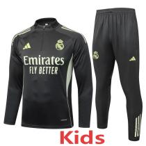 25-26 RMA Grey green Kids Half Pull Tracksuit #E25139(童装)(半拉链)