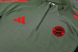 25-26 Bayern Army green Half Pull Tracksuit (半拉链)