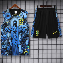 25-26 Brazil Blue Tank top and shorts suit