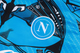 25-26 Napoli Blue Kids Half Pull Tracksuit #E25152(童装)(半拉链)