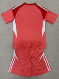 25-26 Aston Villa Orange Goalkeeper Kids Soccer Jersey