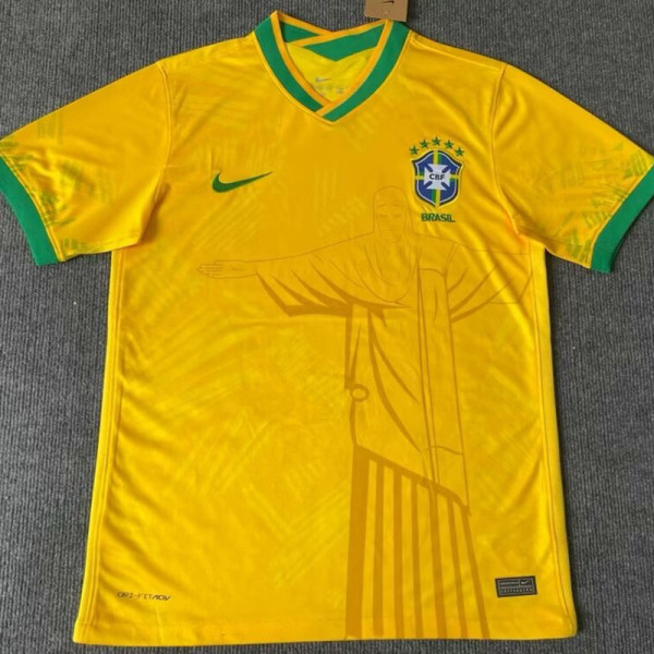 22-23 Brazil Special Edition Yellow Training Soccer Jersey 女神版