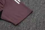 25-26 Man Utd Grey purple Polo Tracksuit #C2537