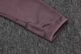25-26 Man Utd Grey purple Half Pull Tracksuit #B2550(半拉链)
